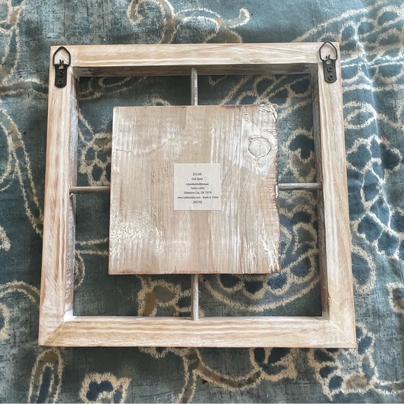 JUST IN 2Pc Wooden Coastal Shell Wall Art Set Cream Tan Sea Ocean Nautical Decor - Picture 4 of 7